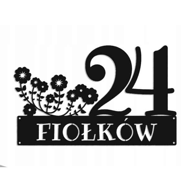 Číslo Na Dům 48 cm Tabule Adresa Ocel 2 mm Grafika 5359