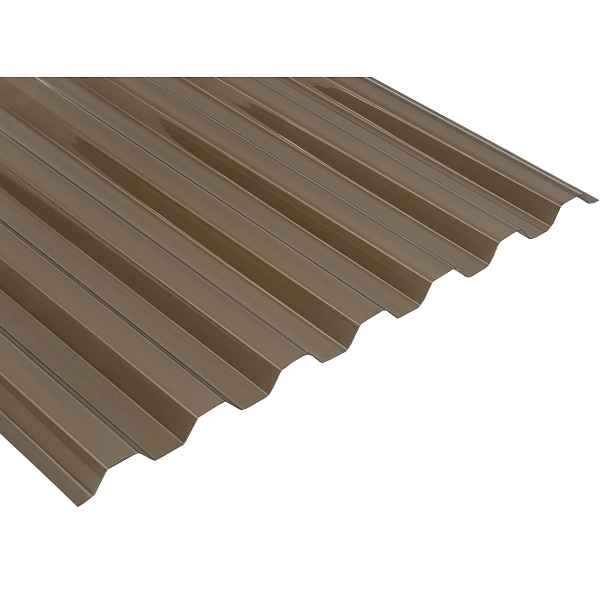 Deska polykarbonátová trapézová MARLON CS TR 76/16 2UV bronz 0,8×1 060×3 000 mm
