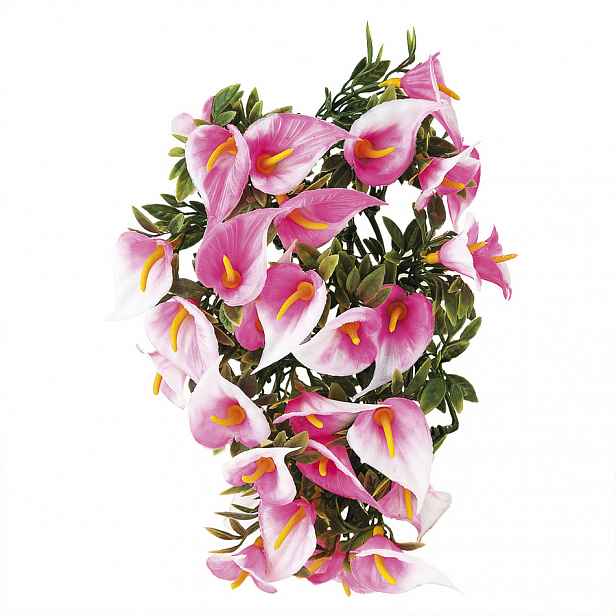 Umělé květiny kala, růžová, 30 cm, HTH
