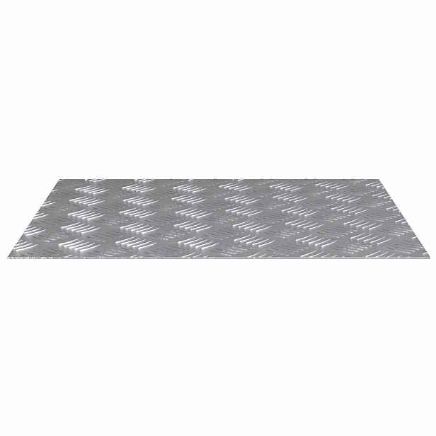 vidaXL Schodové nášlapy 4 ks 60 x 50 cm Stříbrná Hliník Obdélníkový