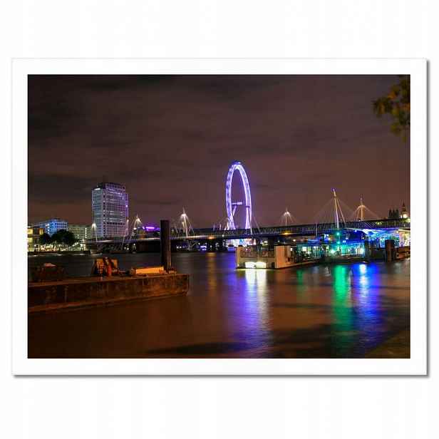 Plakáty v rámu 40x30 Fialový London Eye