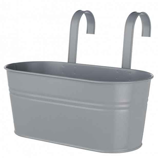 Butlers ZINC Truhlík k zavěšení 33 cm - šedá