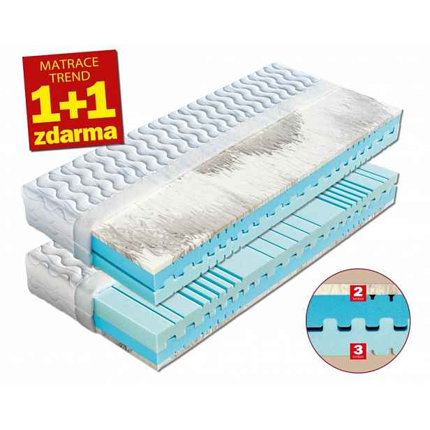 Matrace 1+1 zdarma ze studené pěny PANTERA Dřevočal