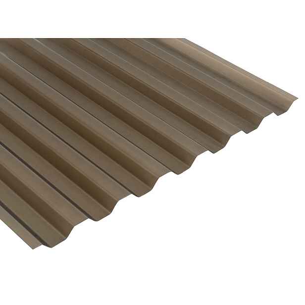 Deska polykarbonátová trapézová MARLON CSE FR TR 76/16 2UV bronz 0,8×1 060×4 000 mm