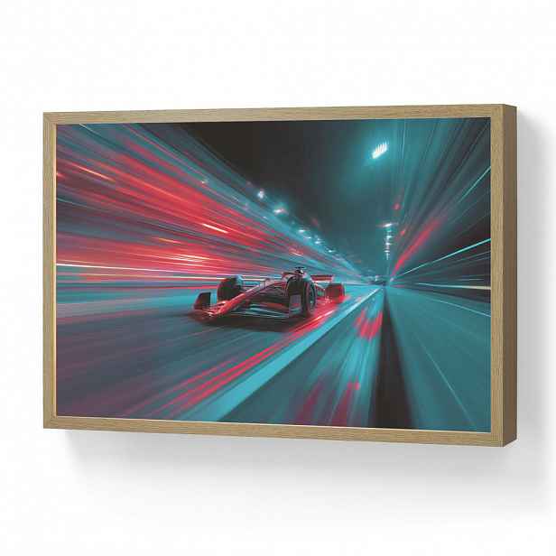 OnlyWow DOBÍJECÍ NOČNÍ LAMPIČKA Závodní auto - Červená - Rychlost 60x40 cm
