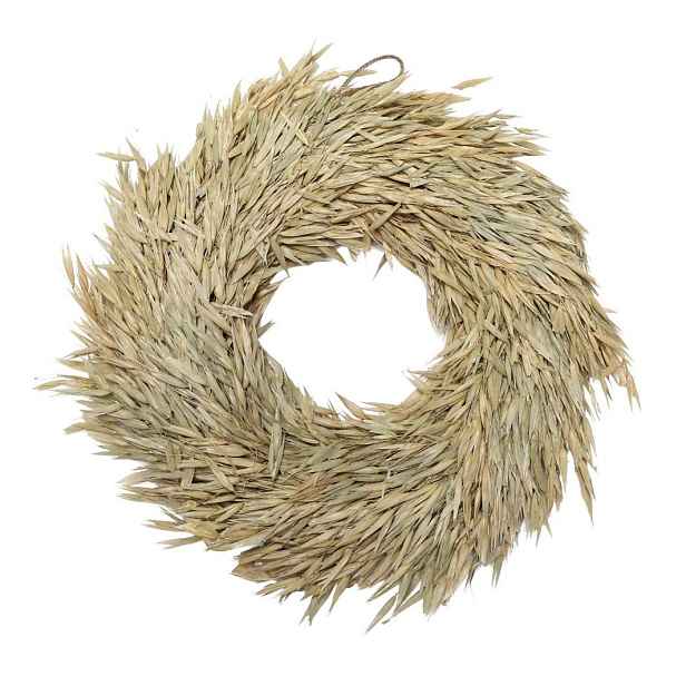 Přírodní slaměný dekorativní věnec s klasy Fleur - Ø 30 cm Chic Antique