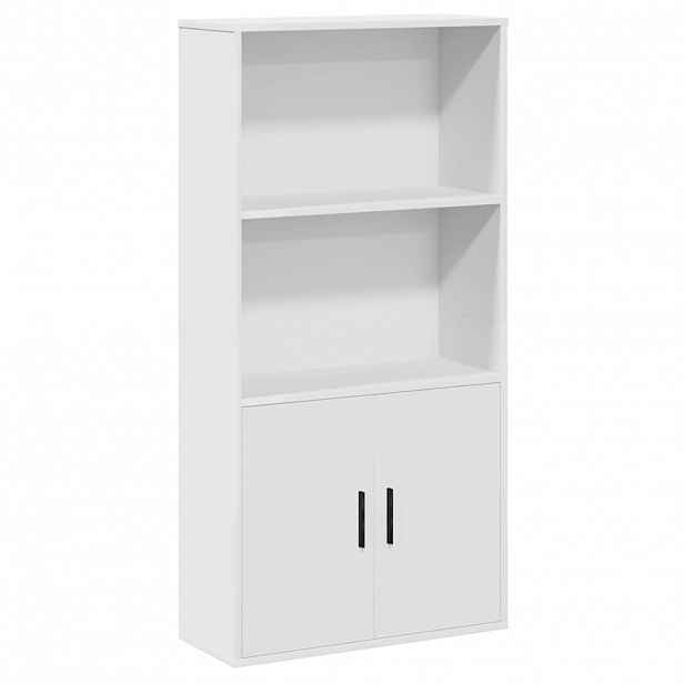 vidaXL Knihovna bílá 60x24x120 cm kompozitní dřevo