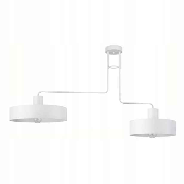 Stropní Svítidlo Stropní Svítidlo Bílý lustr Vasco 2xE27 115 cm Sigma Lighting