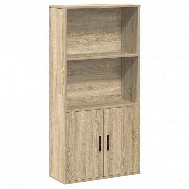 vidaXL Knihovna dub sonoma 60x24x120 kompozitní dřevo