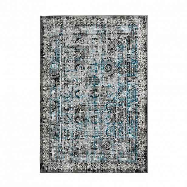VINTAGE KOBEREC, 120/170 cm, modrá