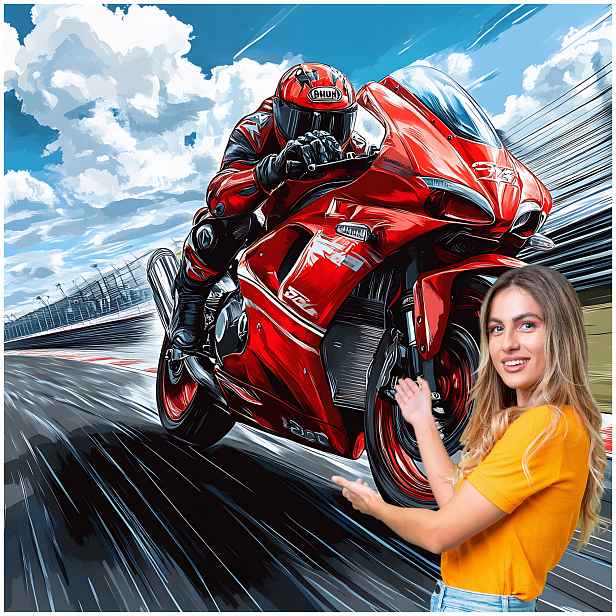 Fototapeta 3D Pro Mládež Auto Motocykl 490x260 DMSM05W