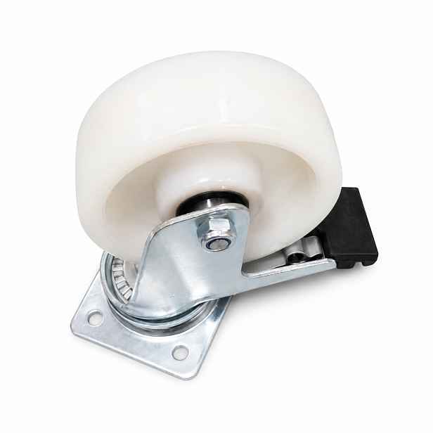 Polyamidové kolo 125 mm otočné s brzdou 25BNWH, zesílené