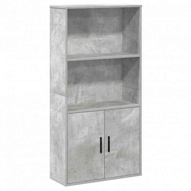 vidaXL Knihovna betonově šedá 60x24x120 cm kompozitní dřevo