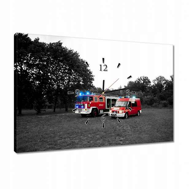 Hodiny 60x40 Hasiči