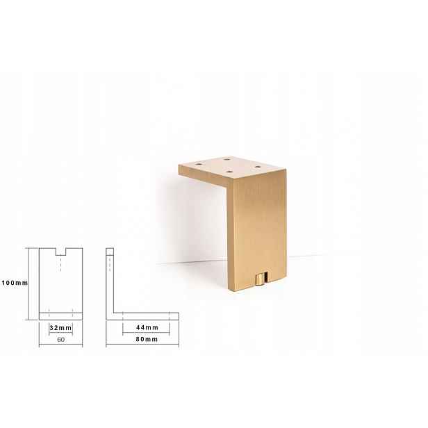Nábytková noha Viefe 6005 Fonda 10 cm tmavá mosaz