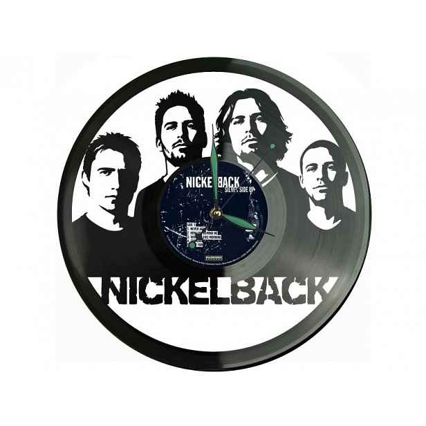 Nickelback Vinyl Nástěnné hodiny Vinylová deska Unikátní dekorace pro fanoušky