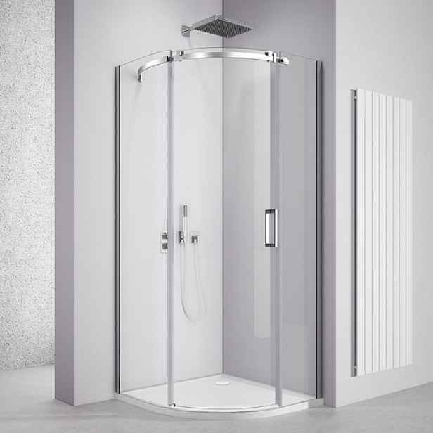 Polysan Thron-line sprchový kout čtvrtkruh 90x90 cm tl2690l-5002 TL2690L-5002-SET