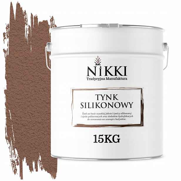 Silikonová Fasádní Omítka Hnědá F516 15KG Beránek Granulace 1.5 mm
