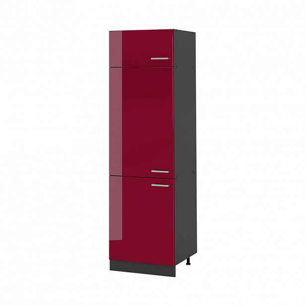 Vicco VYSOKÁ SKŘÍŇ R-Line, Červená vysoký lesk/Antracit, 60 cm