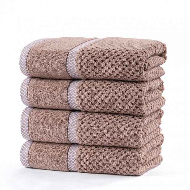 decoDoma Sada froté ručníků MODENA latté 50 x 100 cm 4 ks