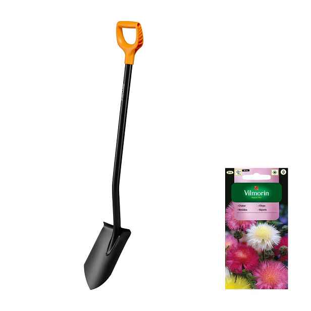 Fiskars Solid Rýč kovová ostrá pro trávníky a kořeny +dárek semena