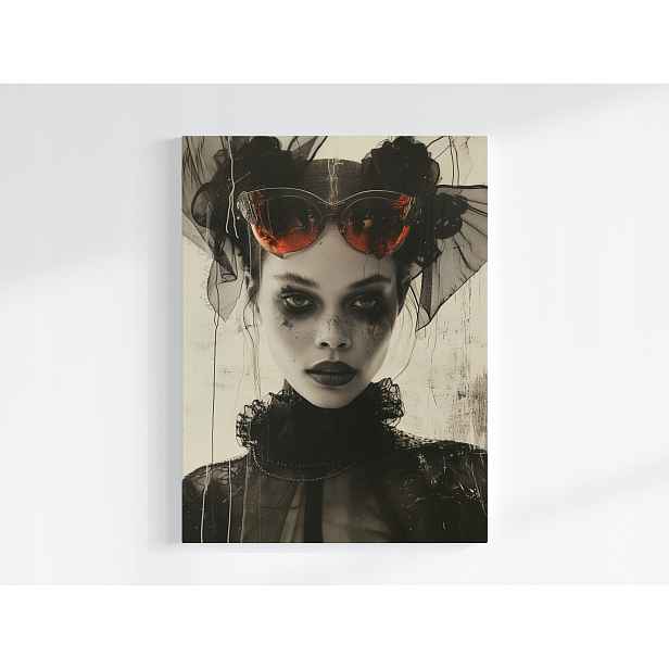 Obraz Na Plátně Canvas Portrét Noir Art Deco Glamour Retro Žena 60x80