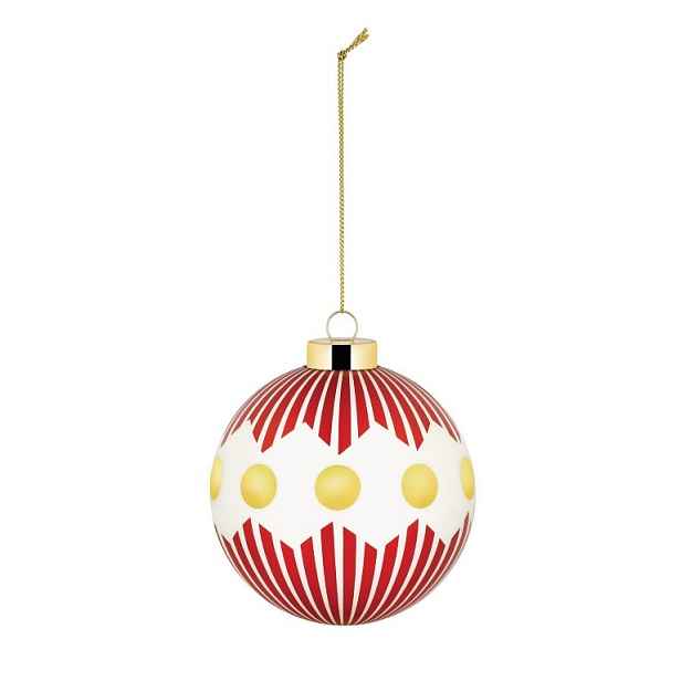 Vánoční Koule Delight, zlato červená, Alessi