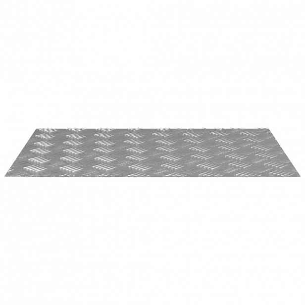 vidaXL Schodové nášlapy 2 ks 70 x 50 cm Stříbrná Hliník Obdélníkový