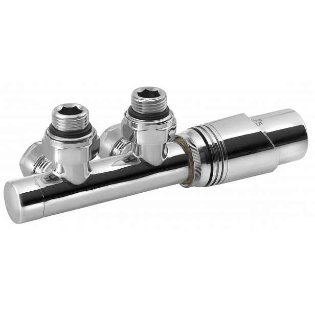 Bruckner Wicher - Termostatická připojovací sada, středové připojení 50 mm, chrom 600.311.1