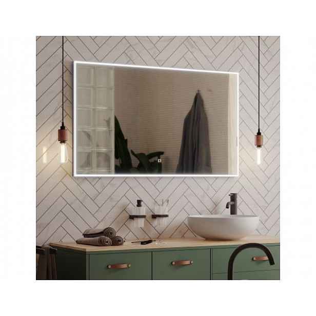 Zrcadlo bez vypínače Nimco 80x70 cm černá ZPC 13003-90