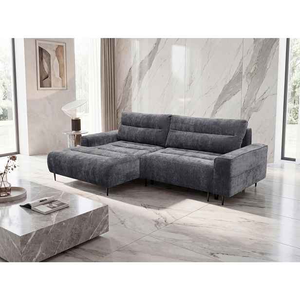 MID.YOU ROHOVÁ SEDAČKA, textil, šedá