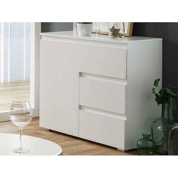 Komoda se zásuvkami Image, bílá