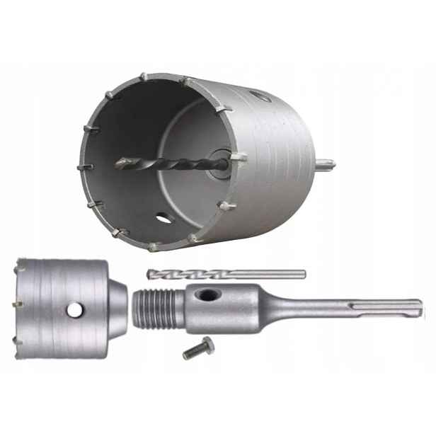 Korunkový Vrták Na Zdivo Betonu Sds Plus Korunka 130 mm Fréza Adaptér 220 mm