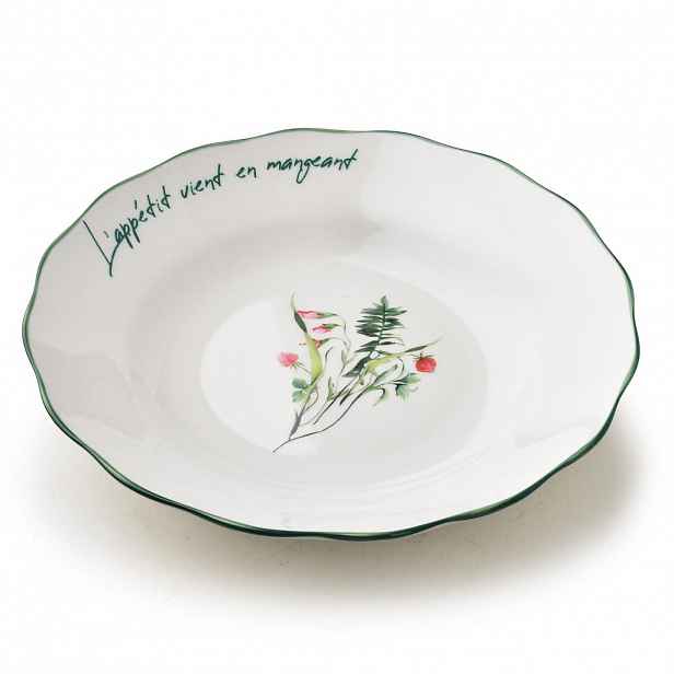Mondex HLUBOKÝ TALÍŘ MOLLIE, porcelán, bílá