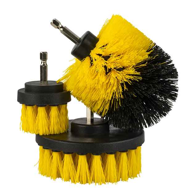 Profi Tools Čisticí kartáče do vrtačky sada 3 ks