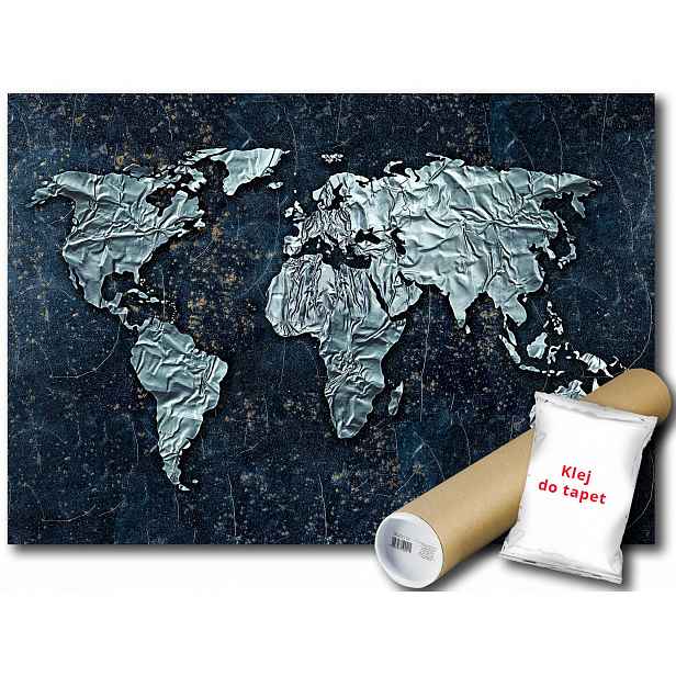 Flísová Fototapeta Světová Mapa Kontinenty 208x146