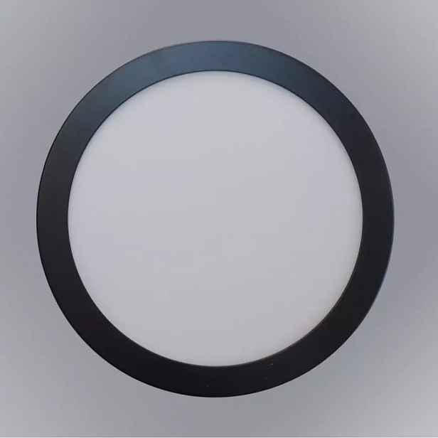 LED podhledové svítidlo RING 18W 4200K KULATÝ ČERNÝ