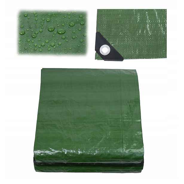 Plachta 6x6 m Zelená Zesílená Silná 120g Uv filtr++