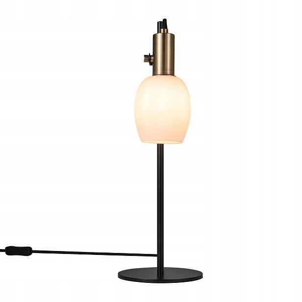 Stolní lampa Arild 1xE14 40W Metal sklo Černá Nordlux