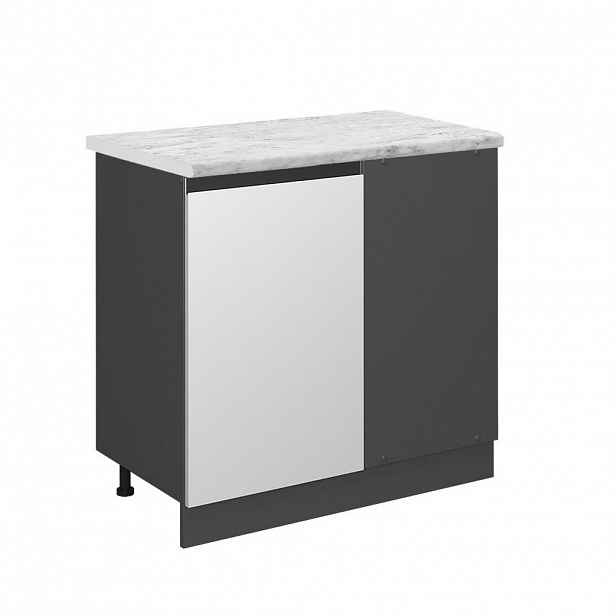Vicco ROHOVÁ SKŘÍŇKA R-Line Bílá 86 cm PD Mramor