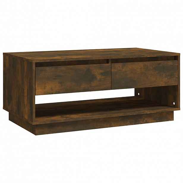 vidaXL Konferenční stolek kouřový dub 102,5x55x44 cm kompozitní dřevo