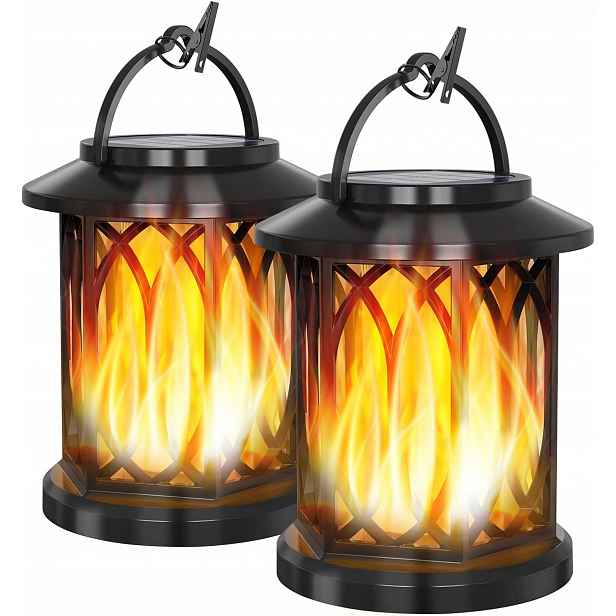 2KS Závěsná Solární Lampa Led Lampa S Zahradním Panelem Loft IP65
