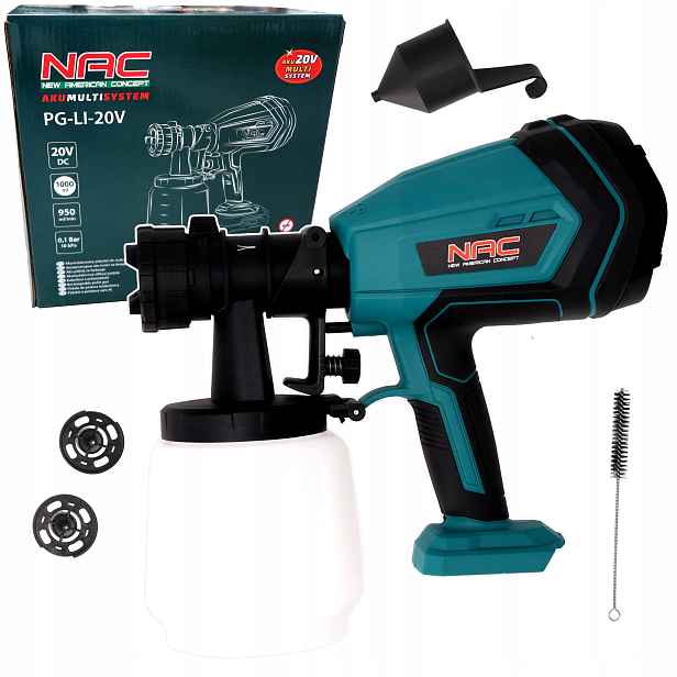 Akumulátorová malířská pistole Nac PG-LI-20V Body AkuMultiSystem!