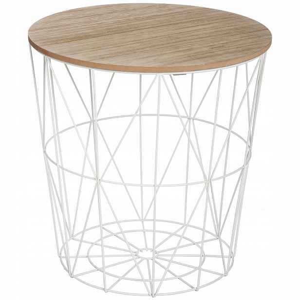 Konferenční stolek s Mdf deskou, funkce koše 2v1, 41x39,5 cm