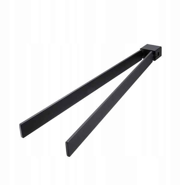 Nimco Kibo černý koupelnový dvojitý věšák držák ručníků 38cm Ki-14096-90_