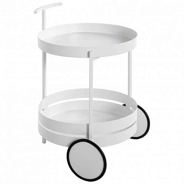 SERVÍROVACÍ VOZÍK, bílá, 42/42/62 cm
