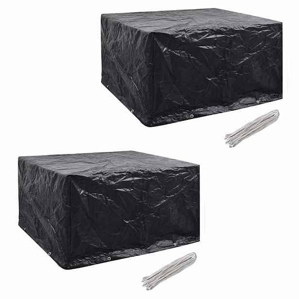vidaXL Plachty na zahradní nábytek 2 ks pro 6 osob 8 oček 172 x 113 cm