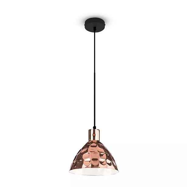 Závěsná bodová lampa růžové zlato měděná nad stůl ostrov bar 30 cm V-tac