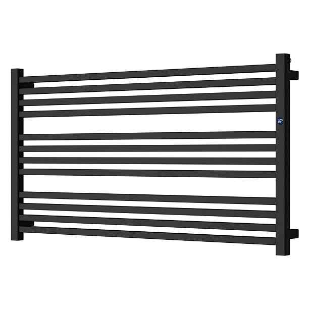 Instalprojekt Koupelnový radiátor STICK LEVEL černá barva — Barva - Černá , Doporučená topná tyč (W) - 600, Rozměr A - 100, Rozměr C - 55.5, Skutečný rozměr radiátoru (v mm) - 1000 x 555 mm, Typ připo