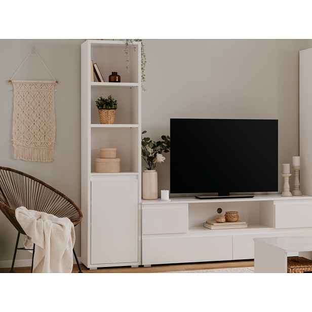 Regál s dvířky Image 45 cm, bílý